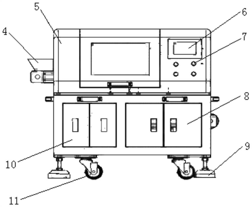 Rock debris automatic detection system and method