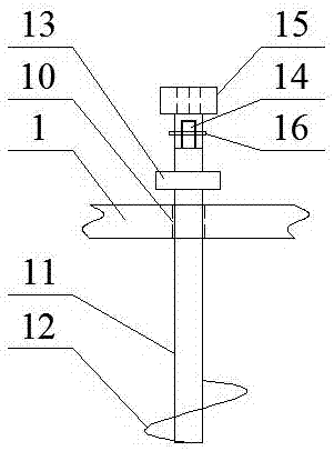 Temporary support device for high-voltage cable