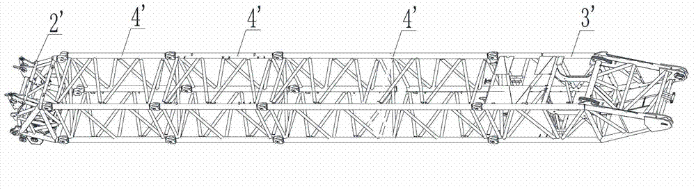 Arm section of truss arm, truss arm and crane