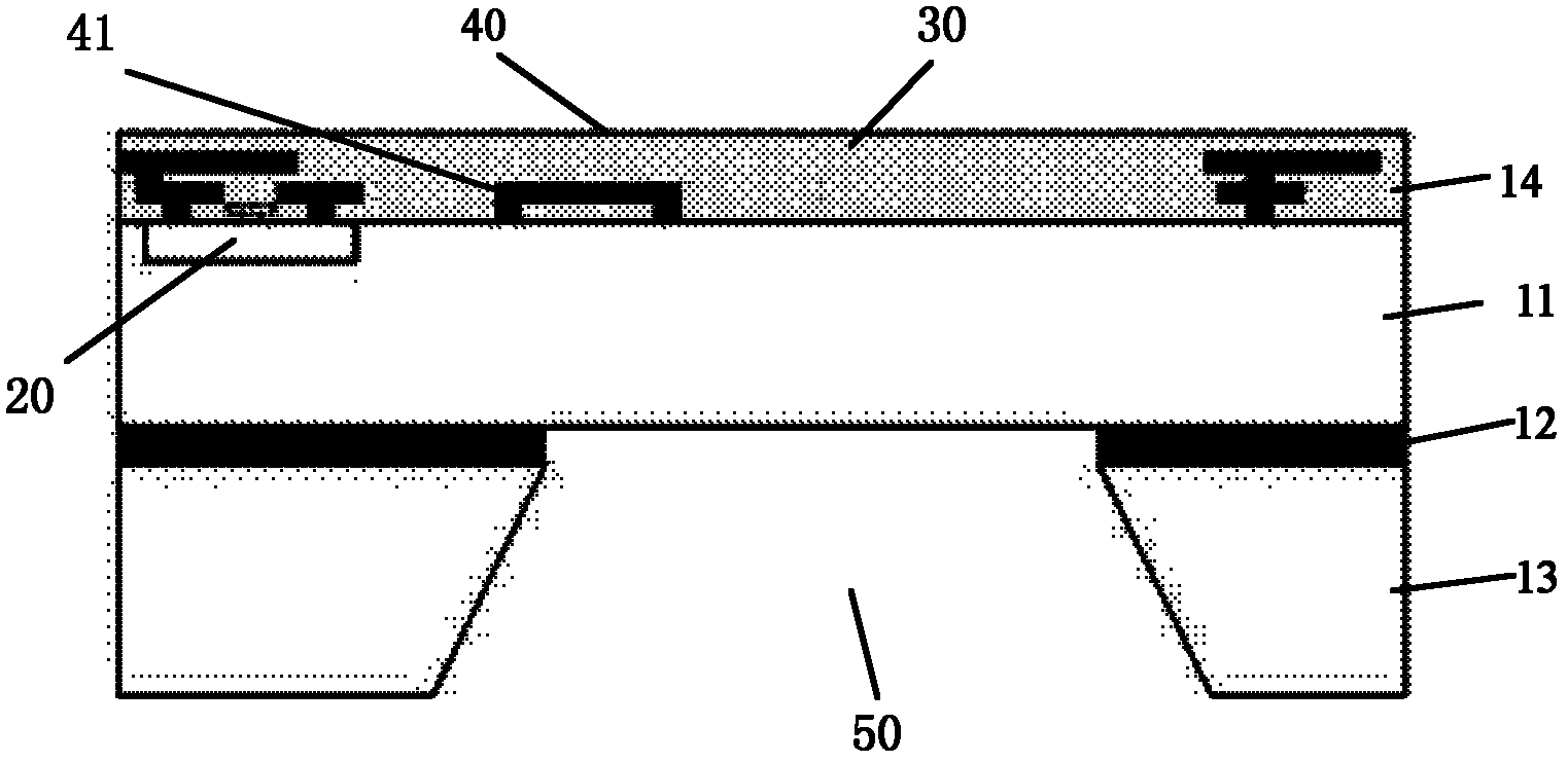 Micromechanical structure and integrated circuit monolithic integrated processing method