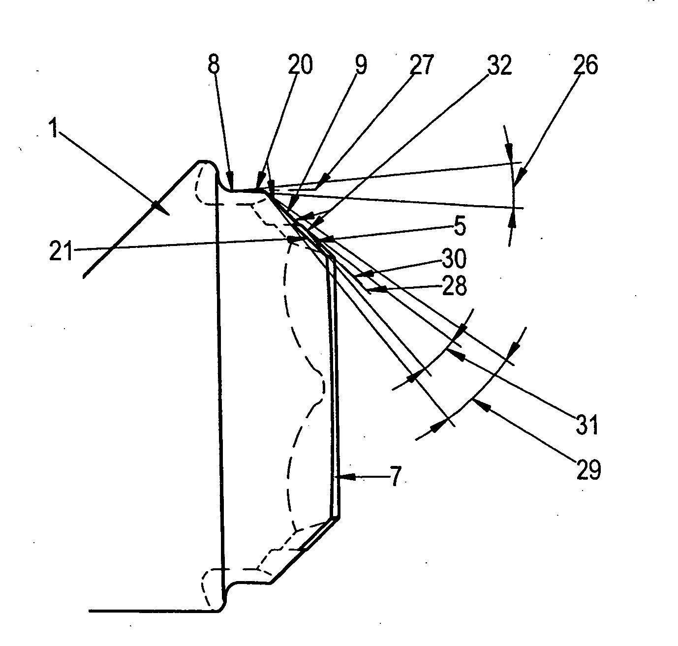 Deburring cutter for deburring edges of drilled holes