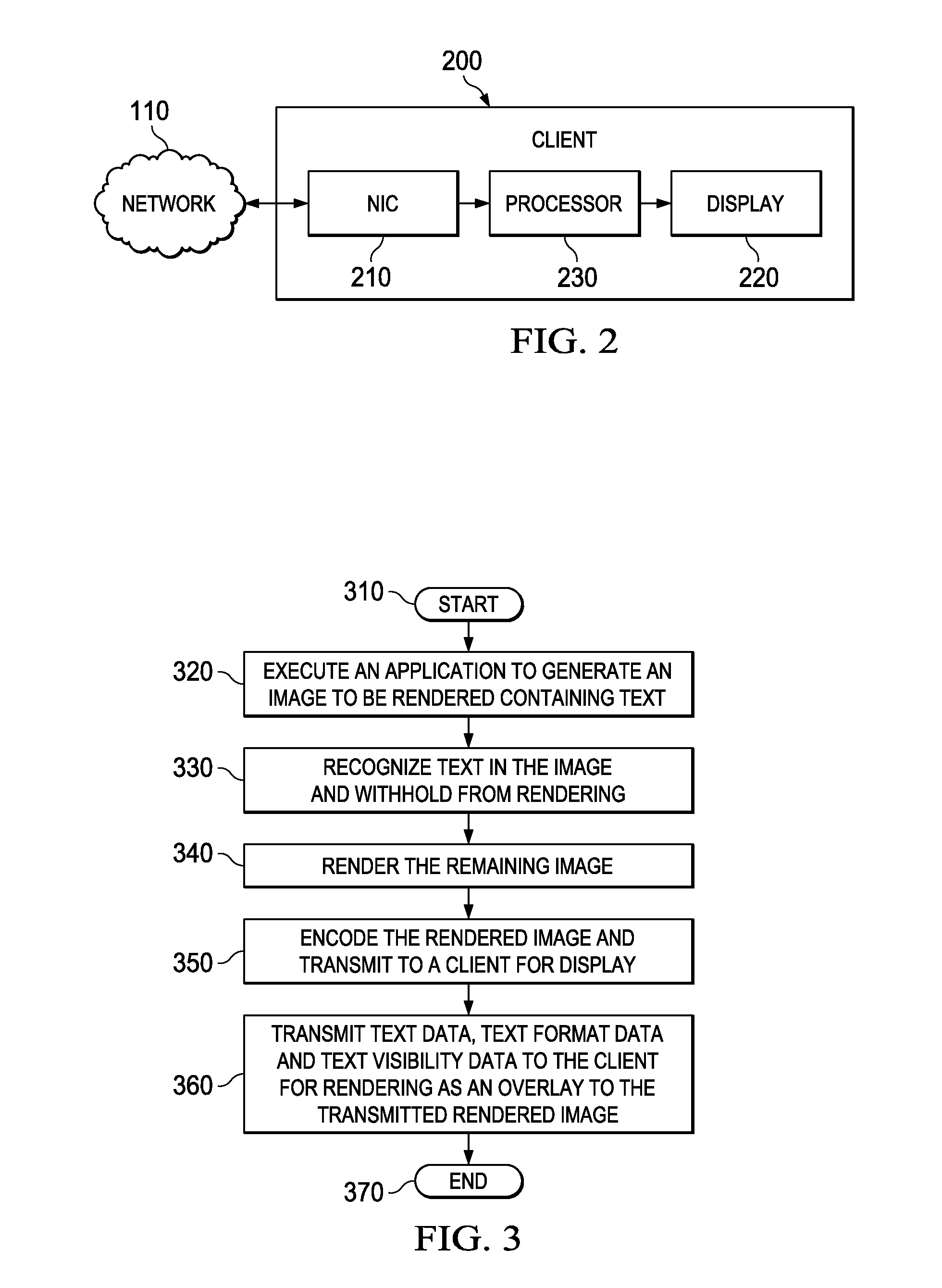 System and method for hybrid graphics and text rendering and client computer and graphics processing unit incorporating the same