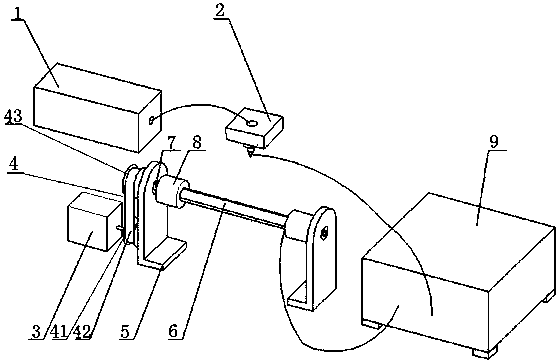 Electrostatic spinning tubular support collecting device and electrostatic spinning equipment