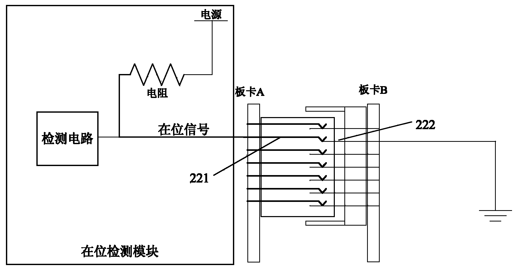 Board in-situ detection method and device