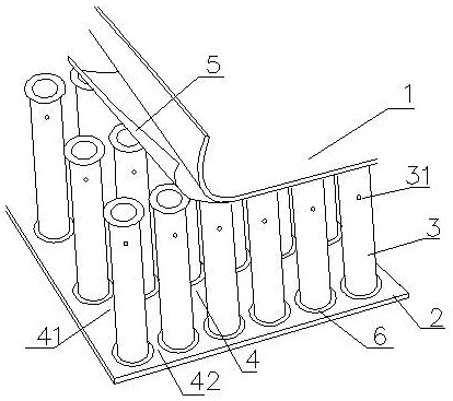 A sandwich metal sheet