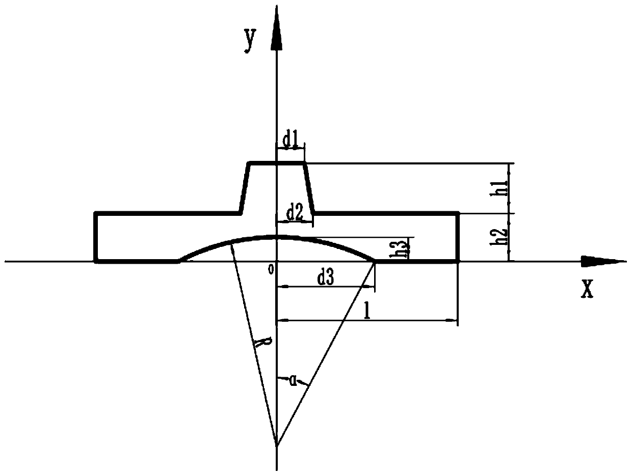 Rolling forming process for top-convex and bottom-concave special-shaped plate and roller structure