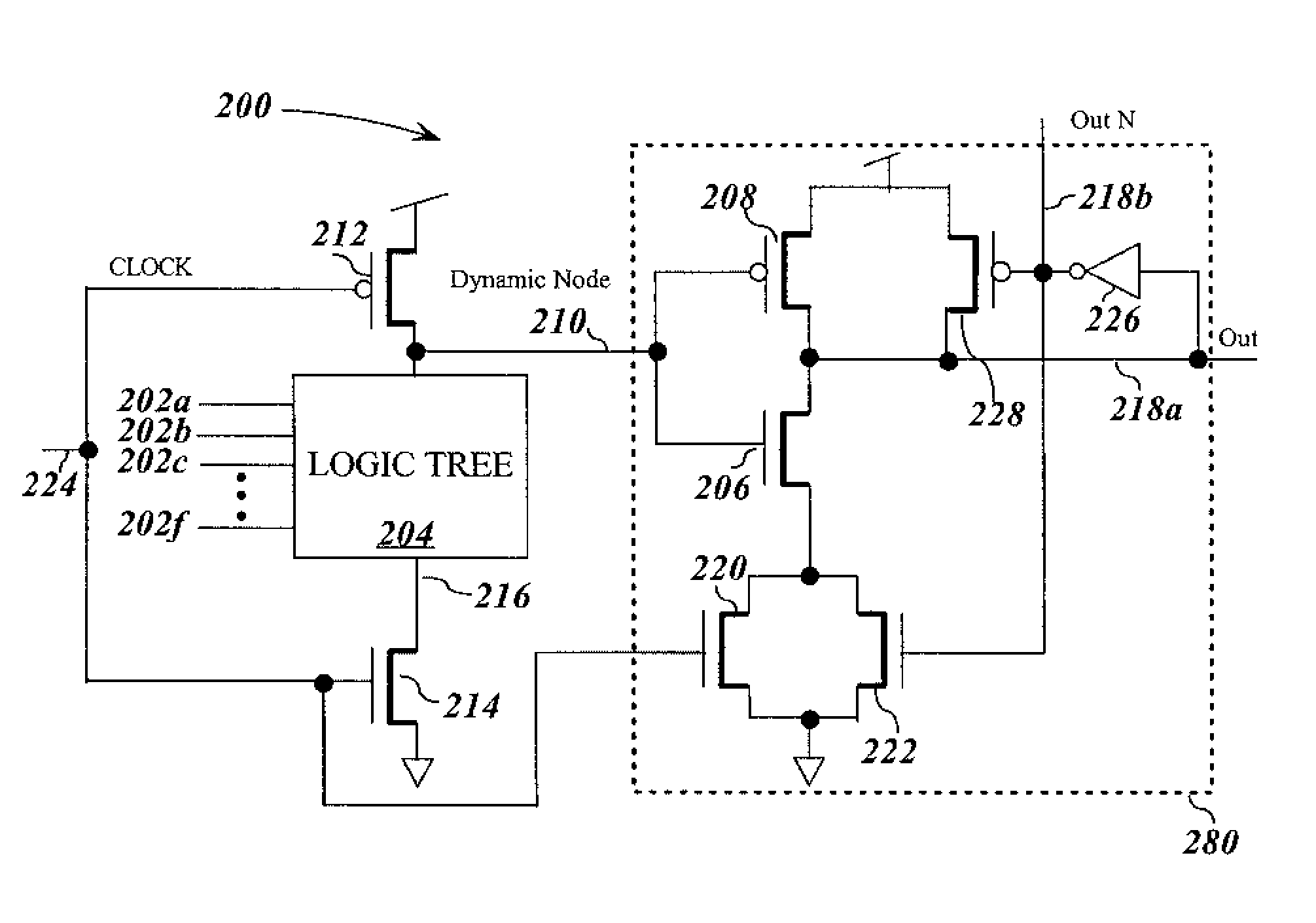 Ultra high-speed Nor-type LSDL/Domino combined address decoder