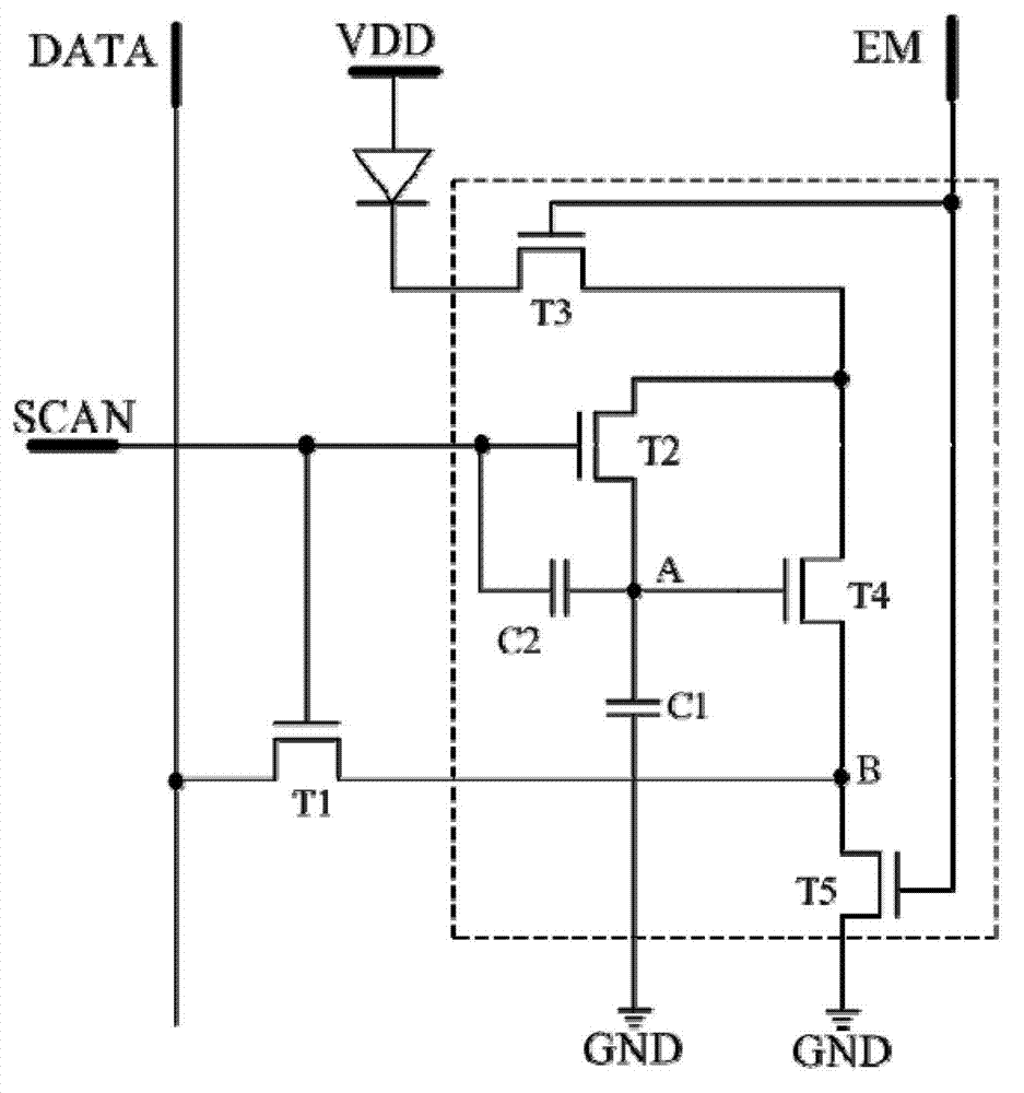 Organic light-emitting diode pixel circuit, driving method thereof and display panel thereof
