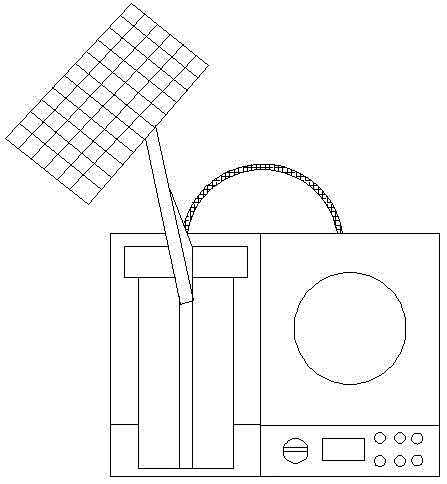 Dismountable type solar electro-thermal furnace