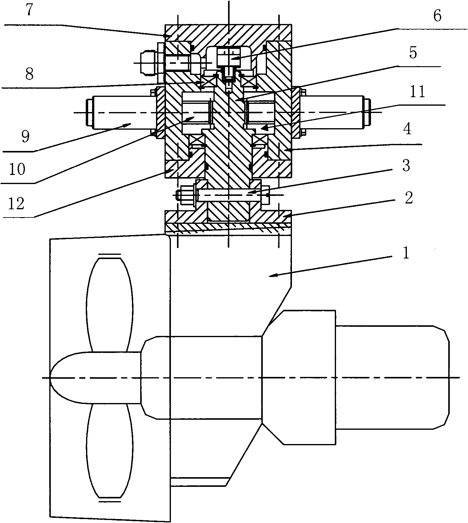 Oscillating type propeller