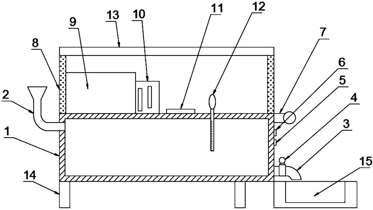 Intelligent water feeding device for animal husbandry