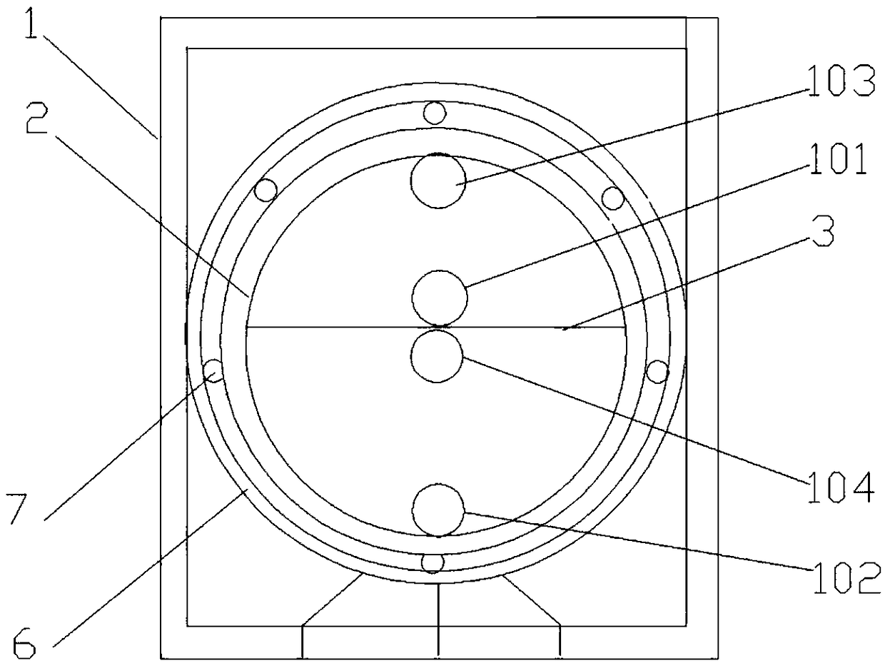 Washing machine with two divided chambers