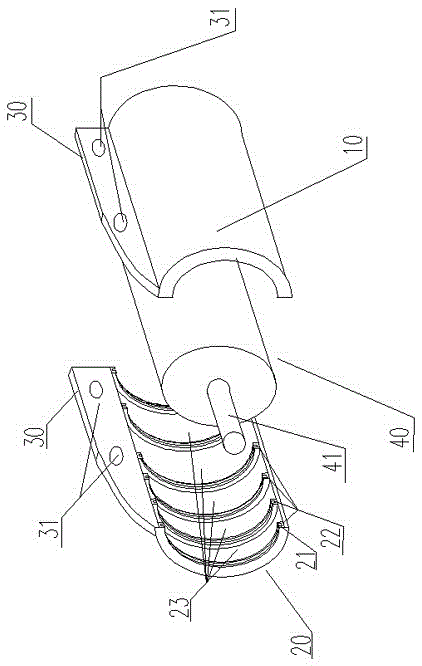 Anti-fouling type muffler strengthening device