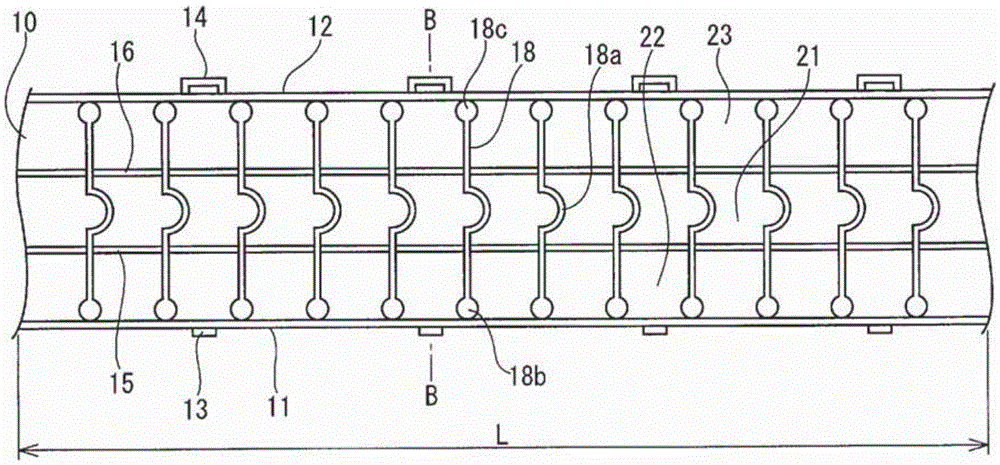 Outer cover material for wire harness, and routing structure for wire harness