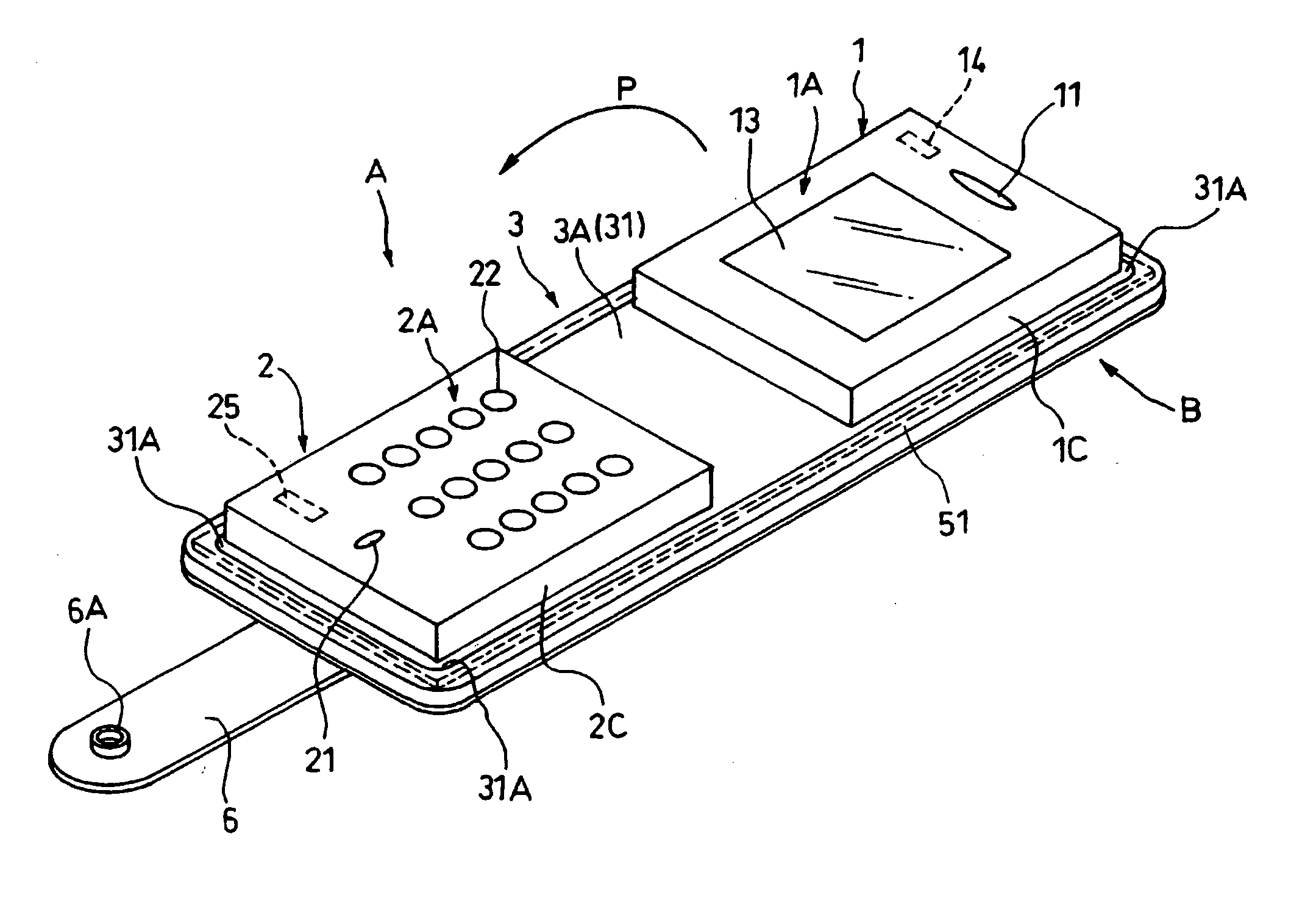 Connection device, electronic apparatus with the same, and folding portable terminal device