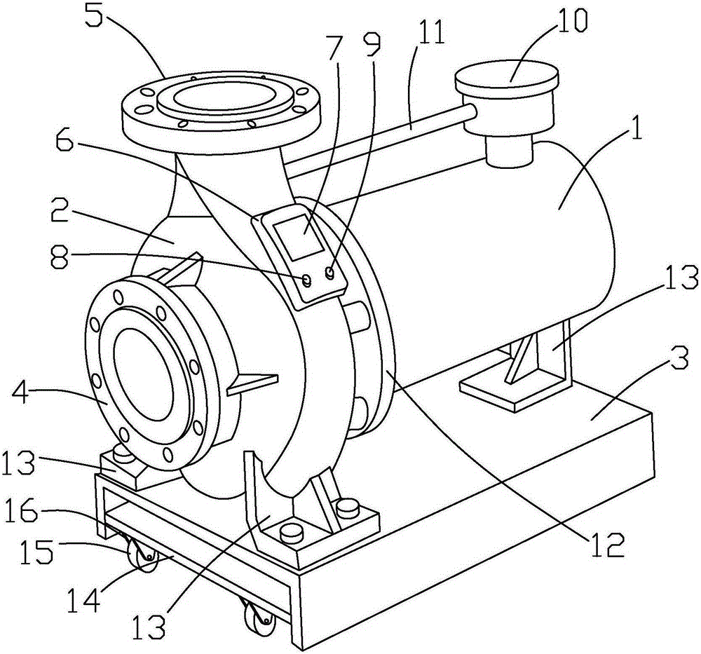 Water-cooled canned pump