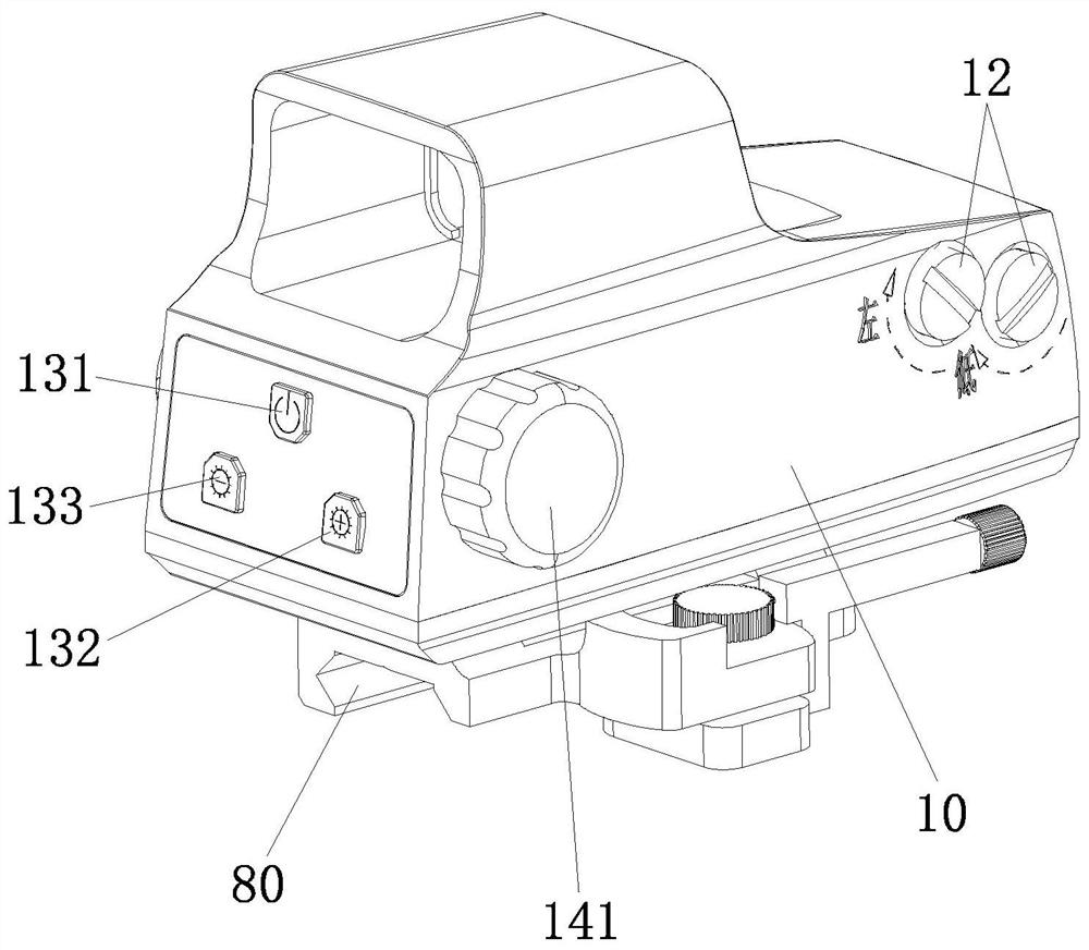 Holographic diffraction sighting telescope