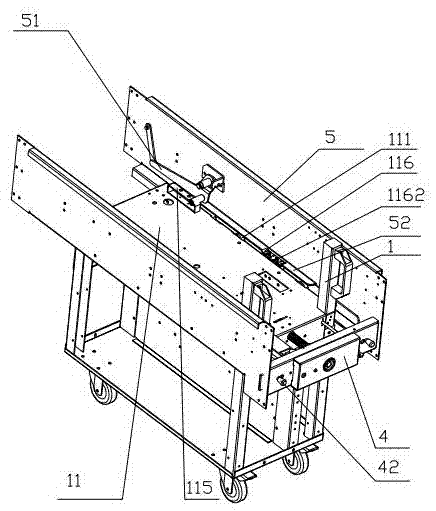 Direct-current traction trolley for motor car