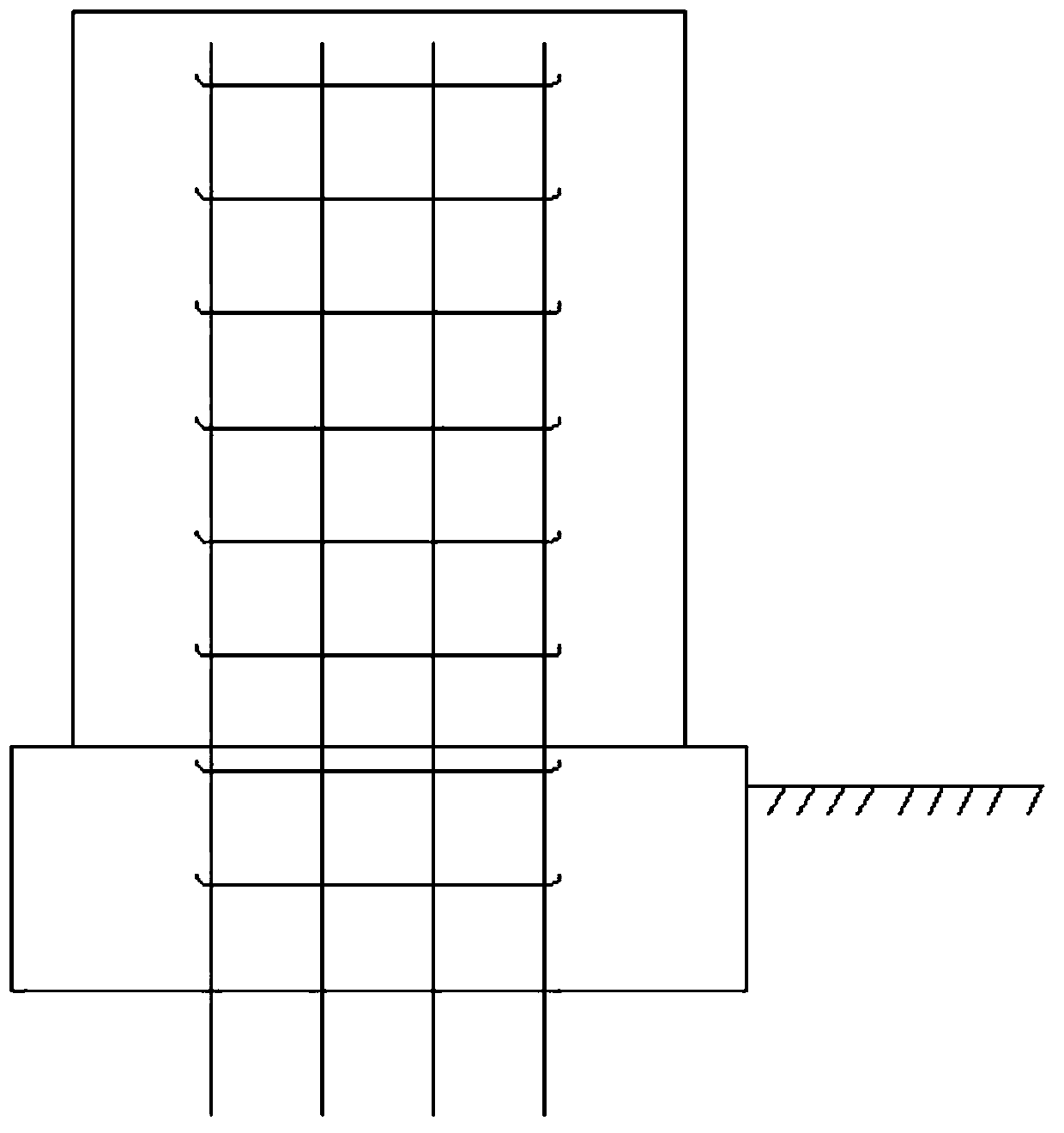 Multifunctional measurement base station structure for subway construction