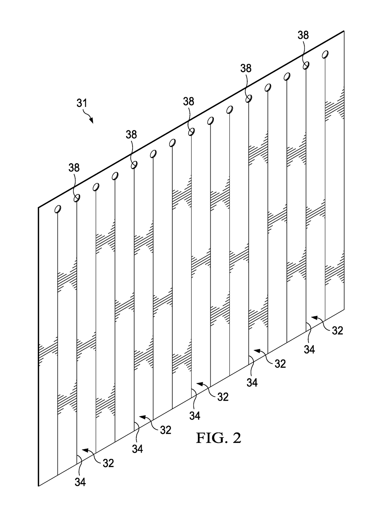 Shielding curtain assembly for an electromagnetic radiation scanning system