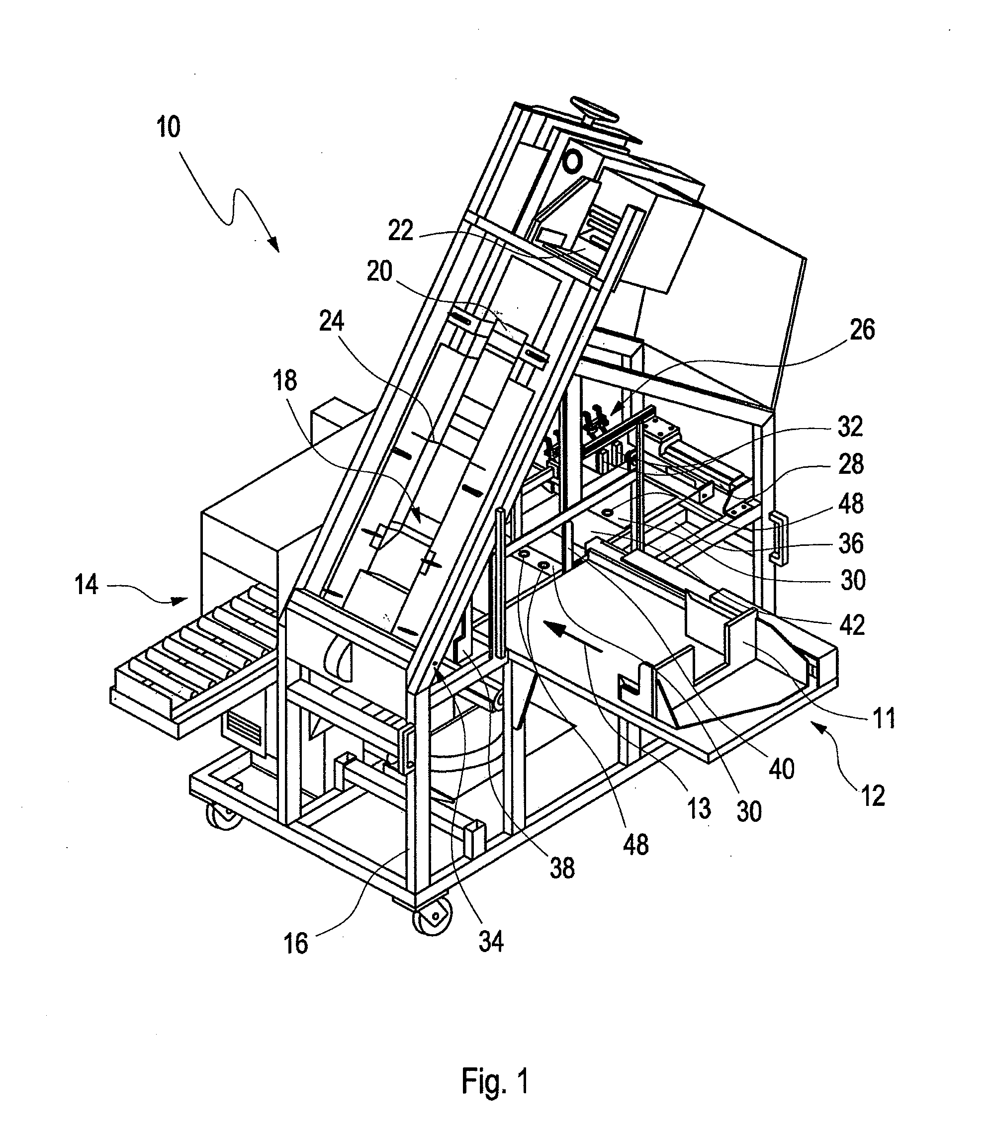 Apparatus for packaging flat articles