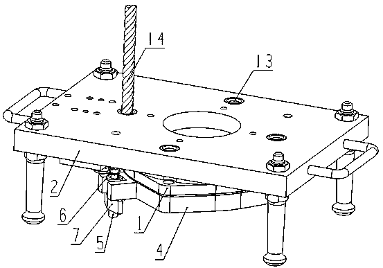 Drilling jig for plugging cap