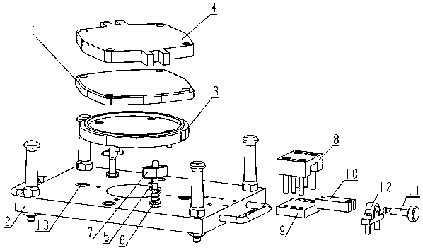 Drilling jig for plugging cap