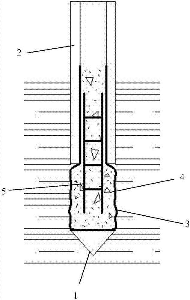 Tube-sinking cast-in-situ pile and construction technology thereof