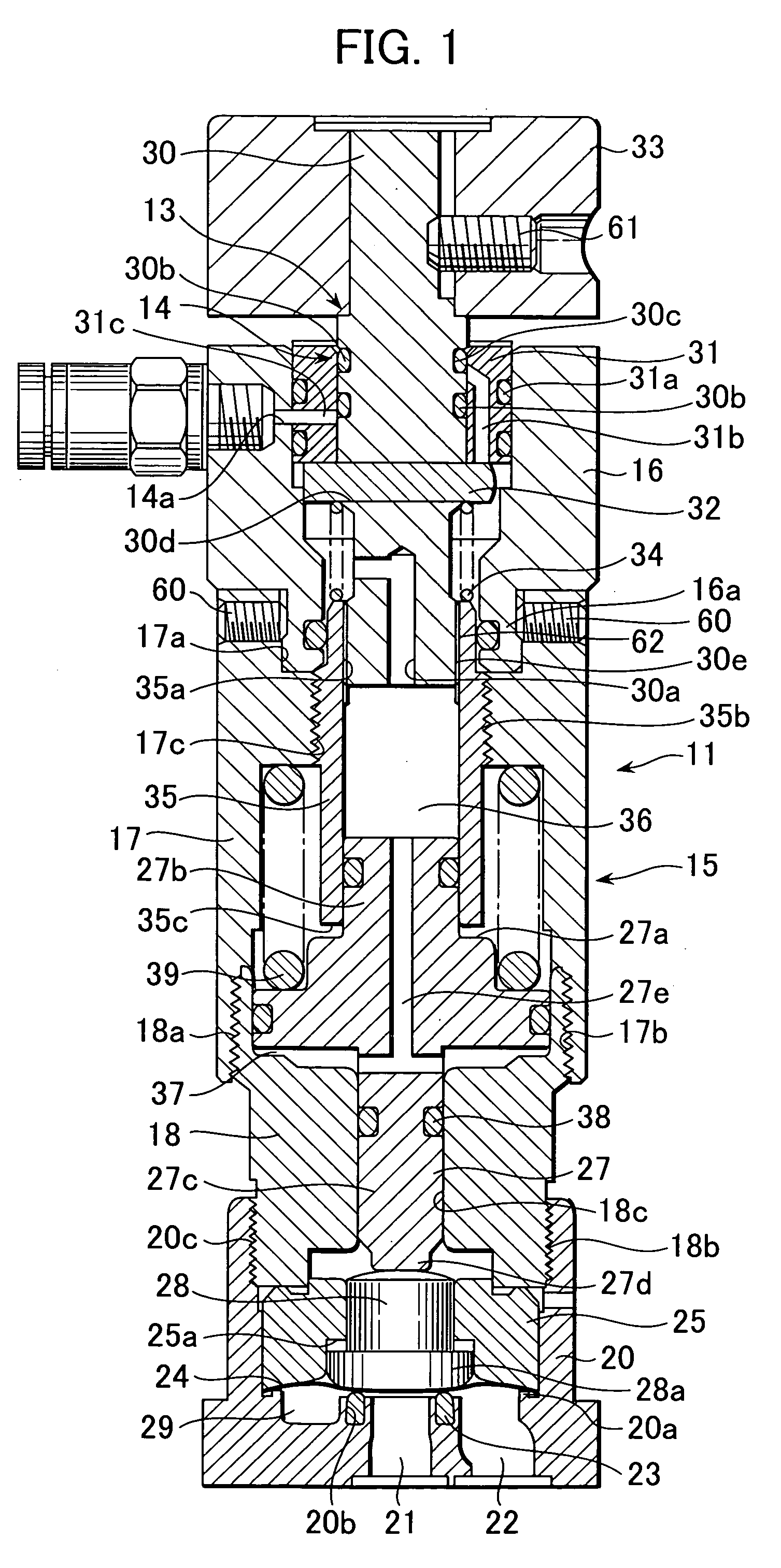 Composite valve for gas supply system