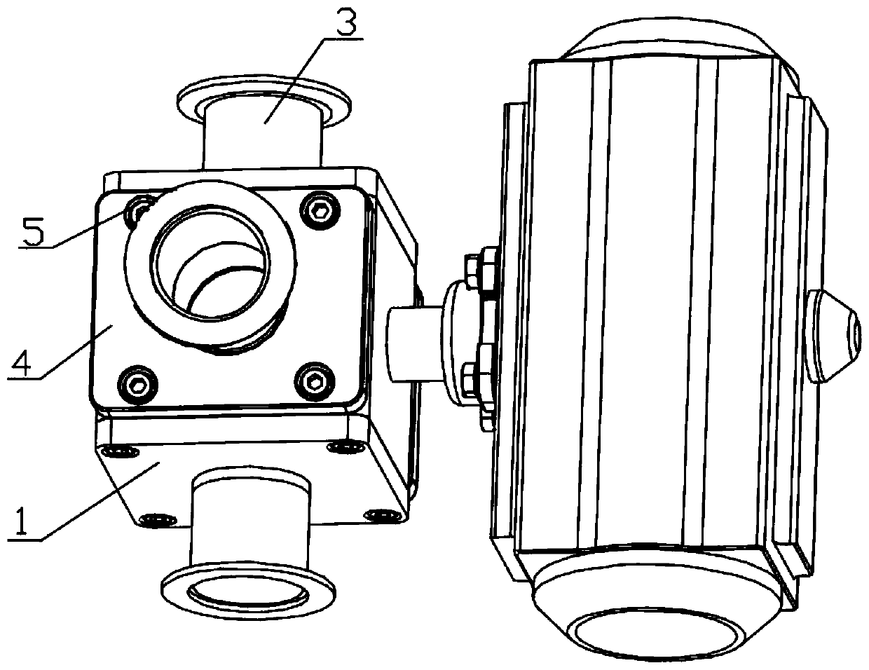 Heatable ball valve