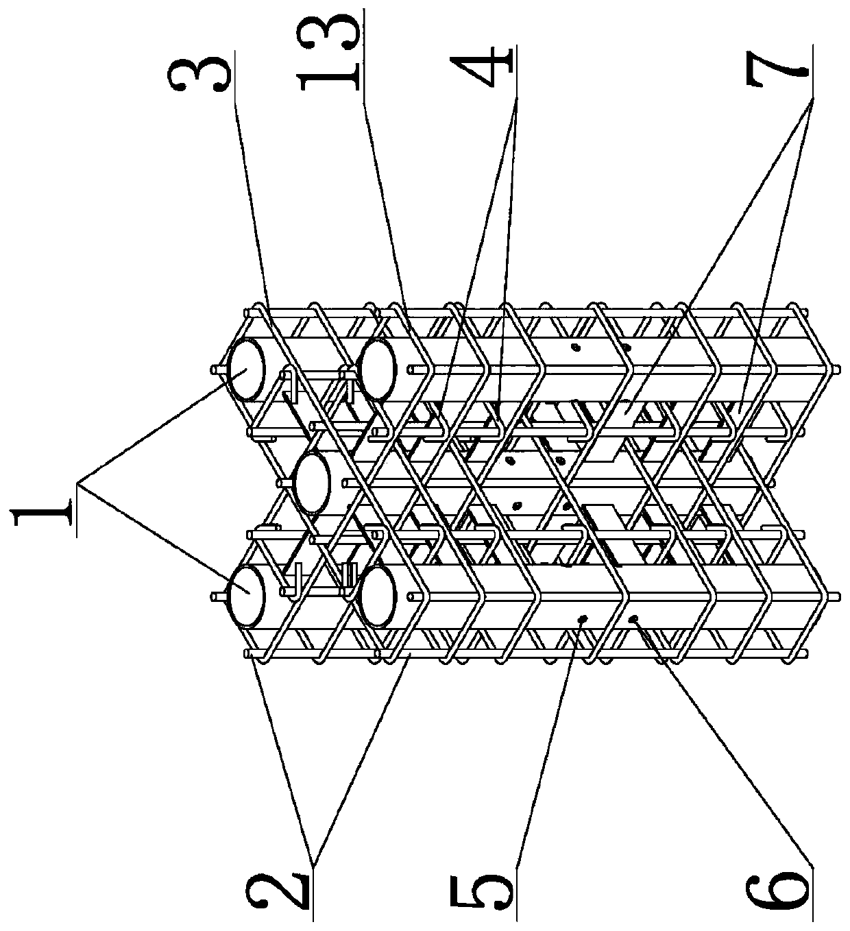 Slab-column middle joint connection structure and steel tube concrete slab-column structure and construction method thereof