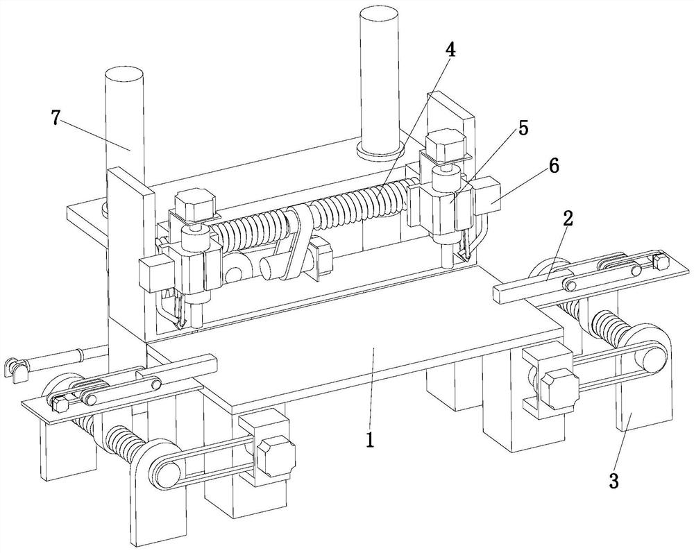 Door opening reaming machining device and process based on MPR numerical control drill machining