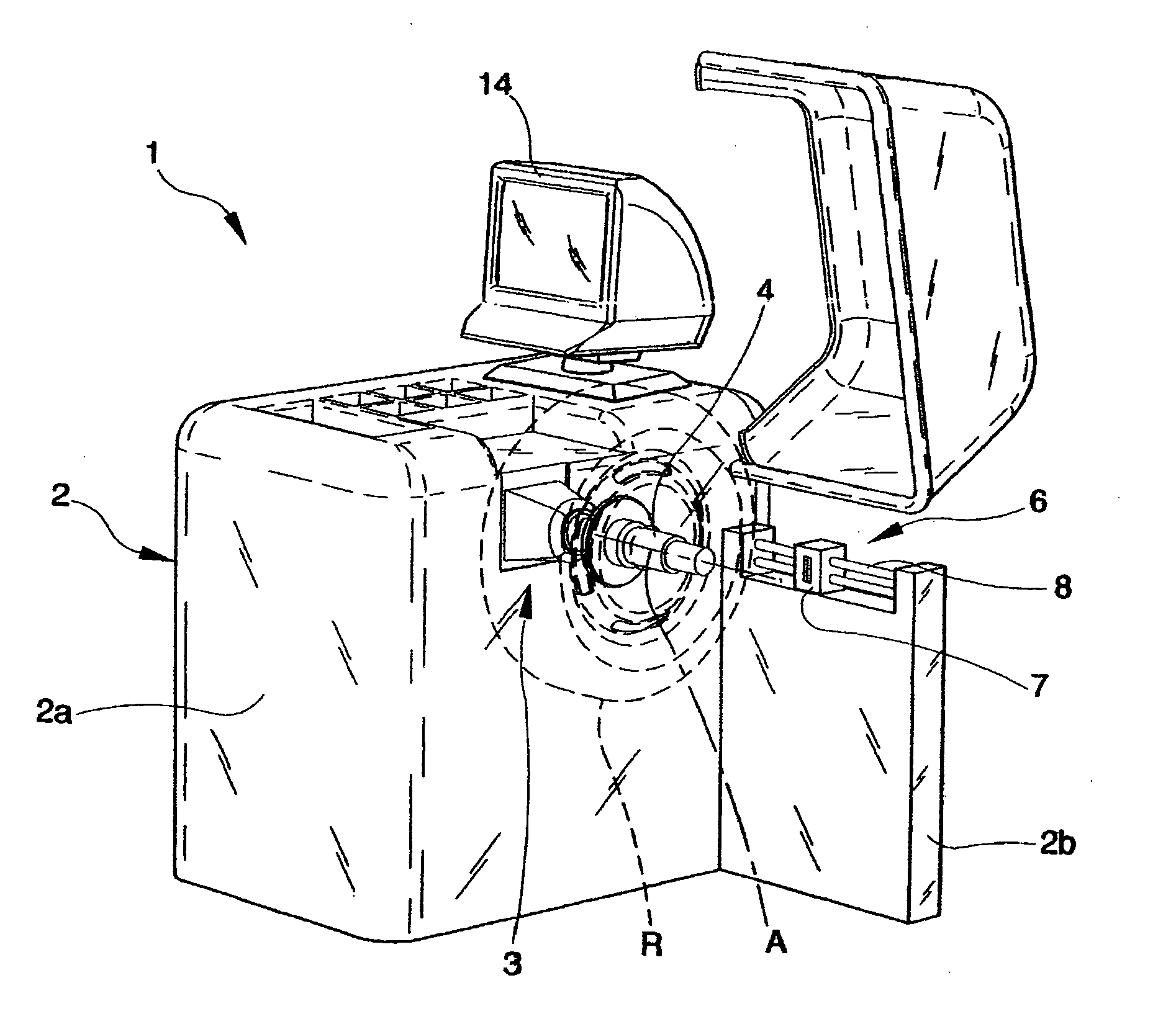 Balancing machine for vehicle wheels with analog to digital conversion and adjustable sampling frequency