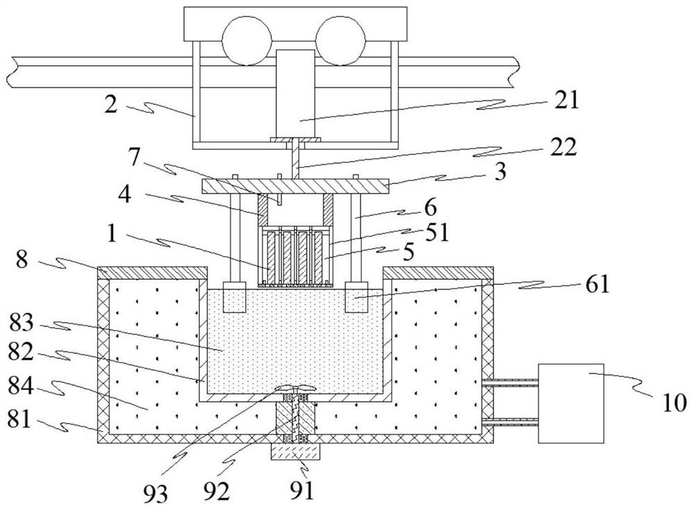 High-efficiency glass casing metal texture surface treatment equipment and method