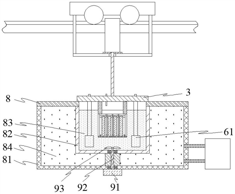 High-efficiency glass casing metal texture surface treatment equipment and method