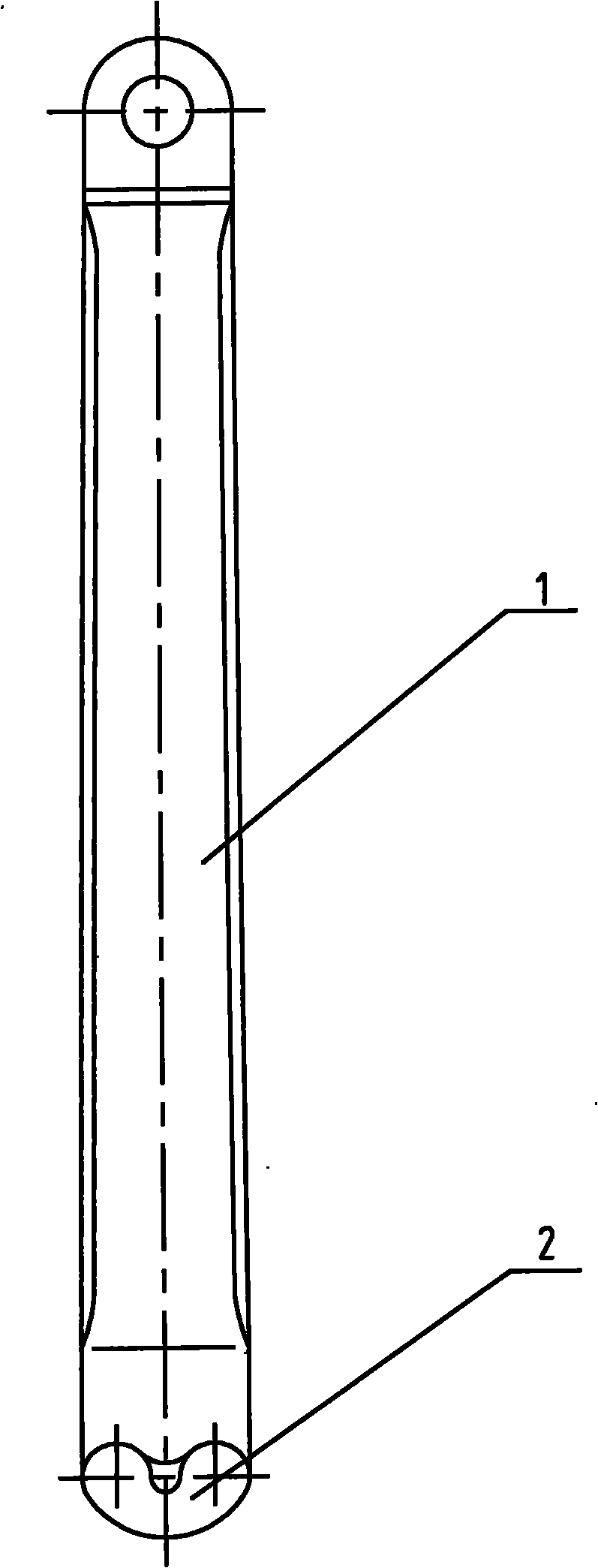 Anchor shaft bottom positioning suspension structure