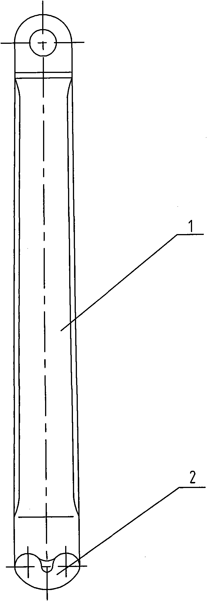 Anchor shaft bottom positioning suspension structure