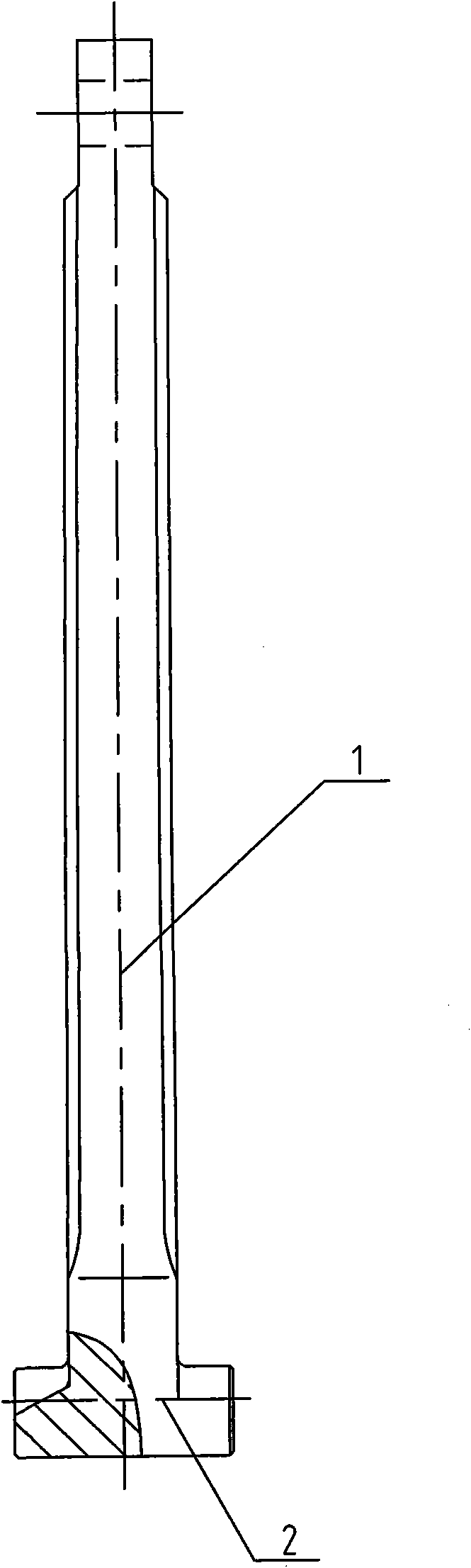 Anchor shaft bottom positioning suspension structure