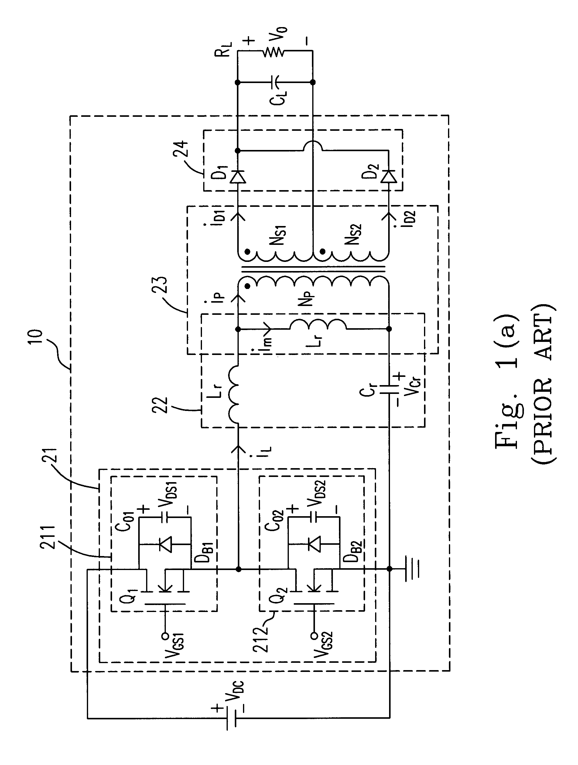 Resonant converter with synchronous rectification drive circuit