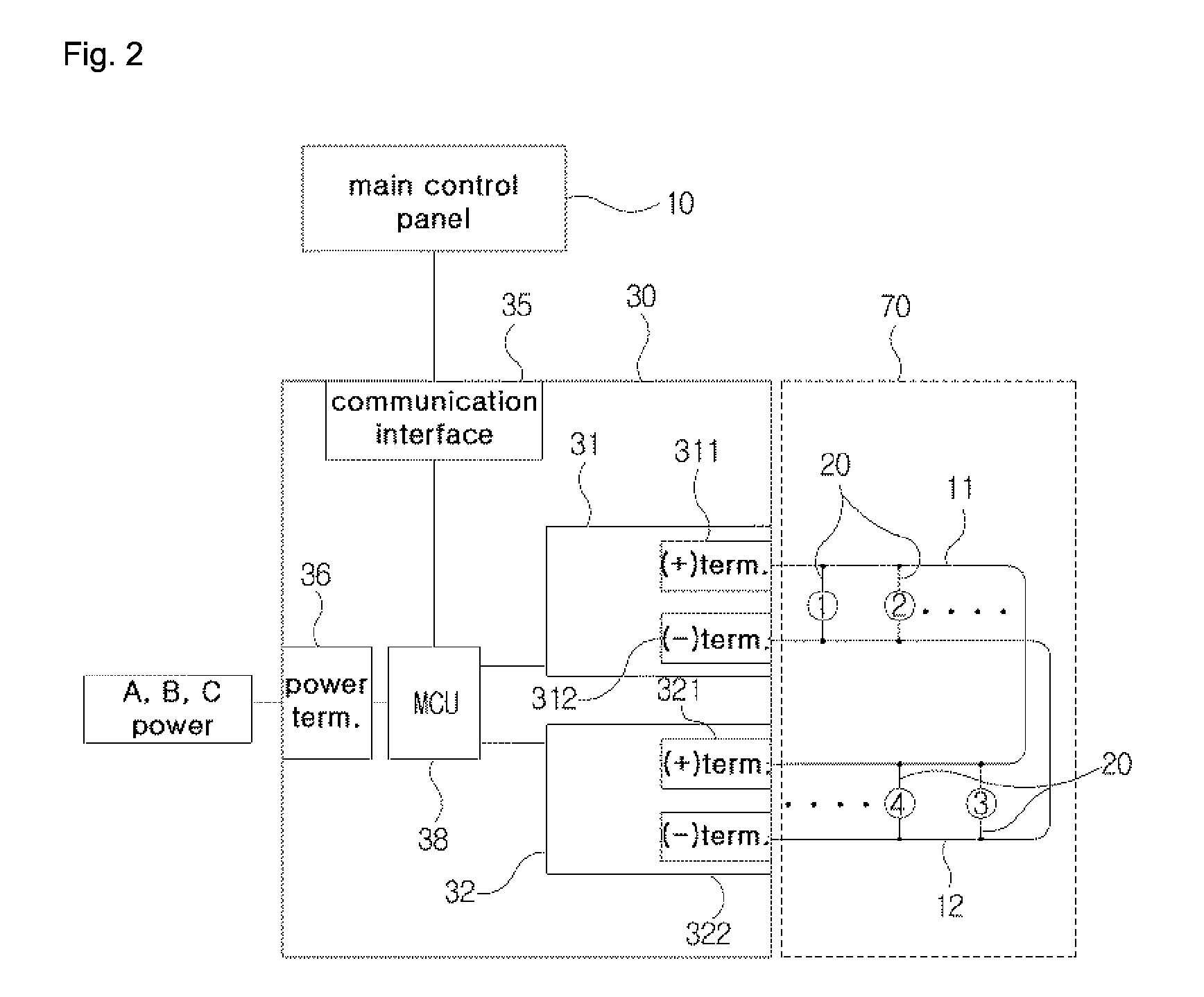 Environment detection system having communication recovery function including isolator coupled to two-way communication loop