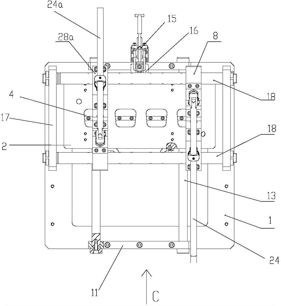 Assembling tool for valve locking block