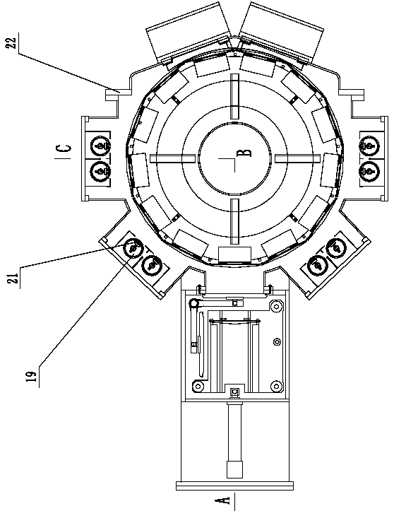 A kind of magnetron sputtering optical coating equipment and coating method with vacuum mechanical arm