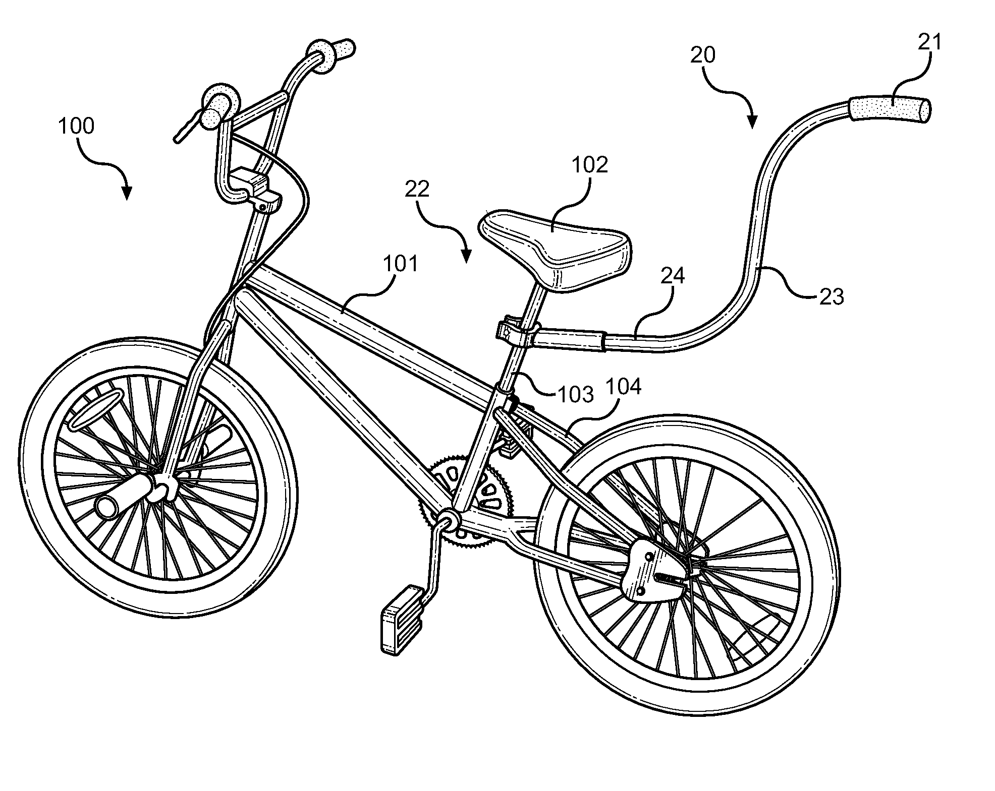 Bicycle Training Handle