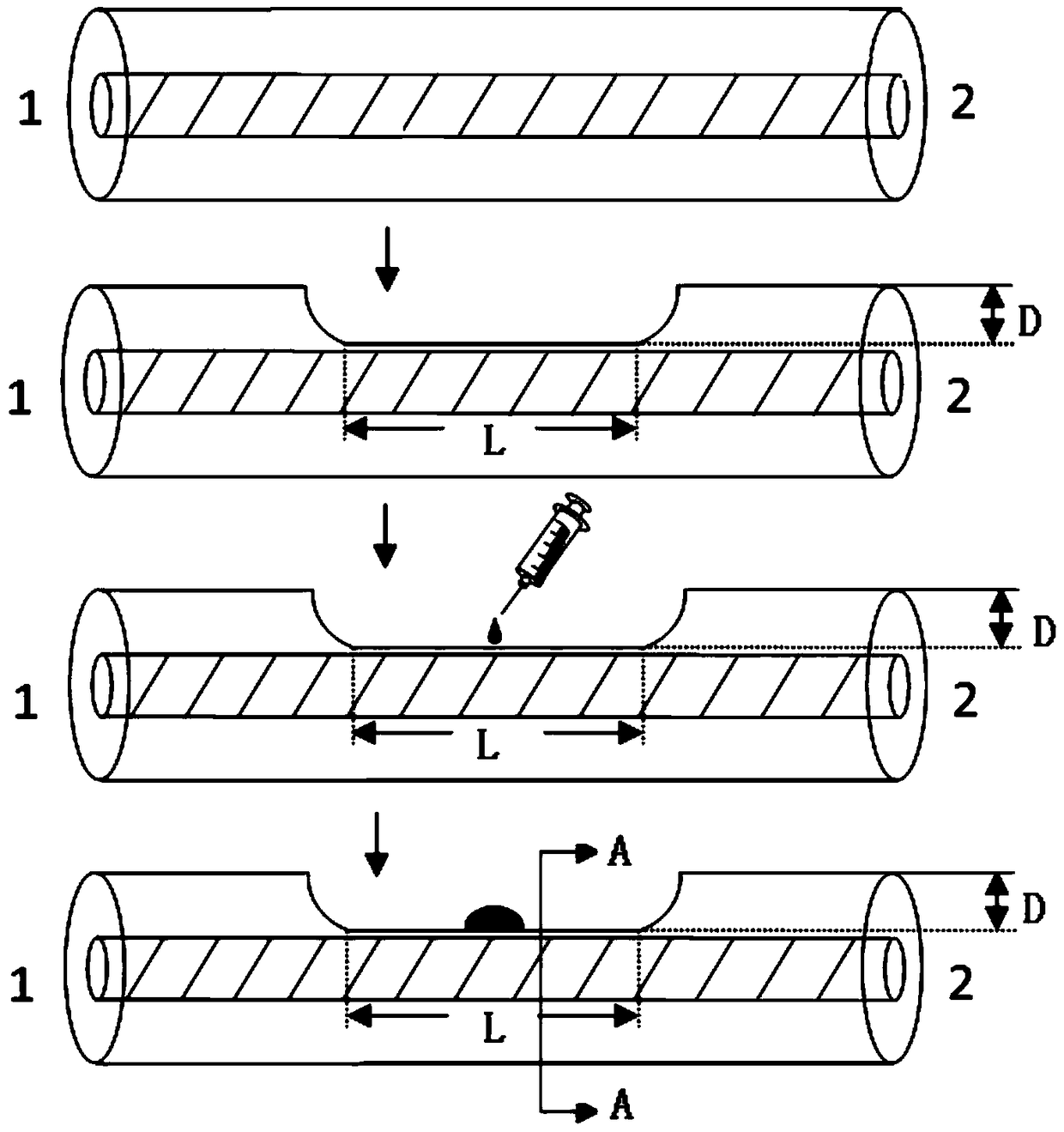 A micro-laser based on a side-polished optical fiber as a carrier and a transmission channel, its preparation method and application