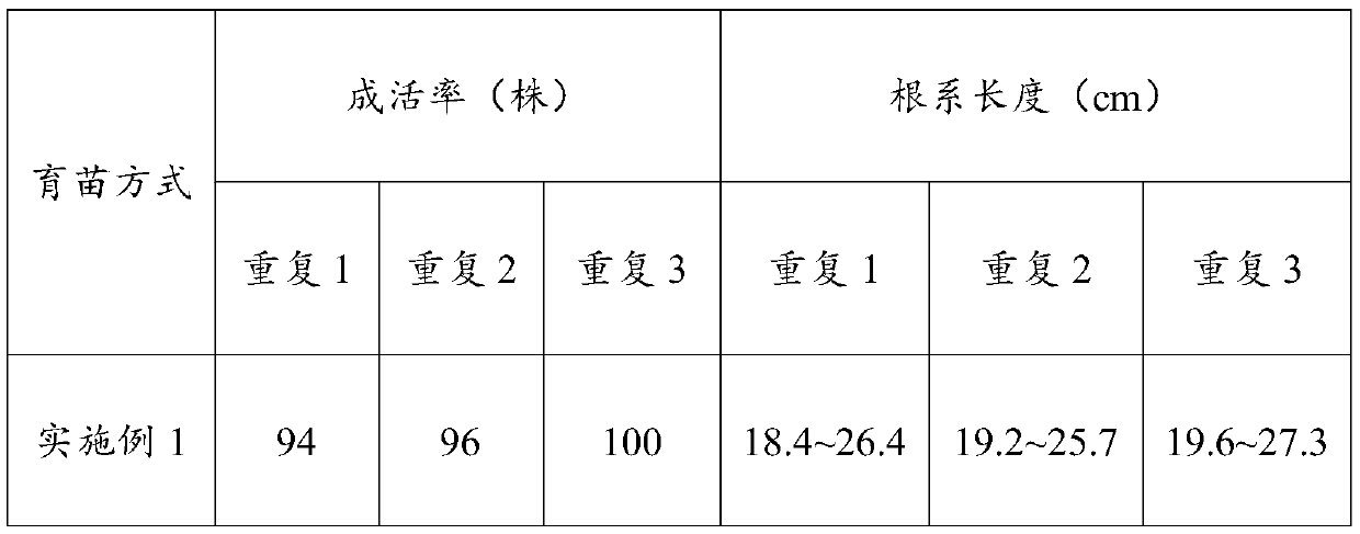 Passion fruit seedling culture medium and method and application