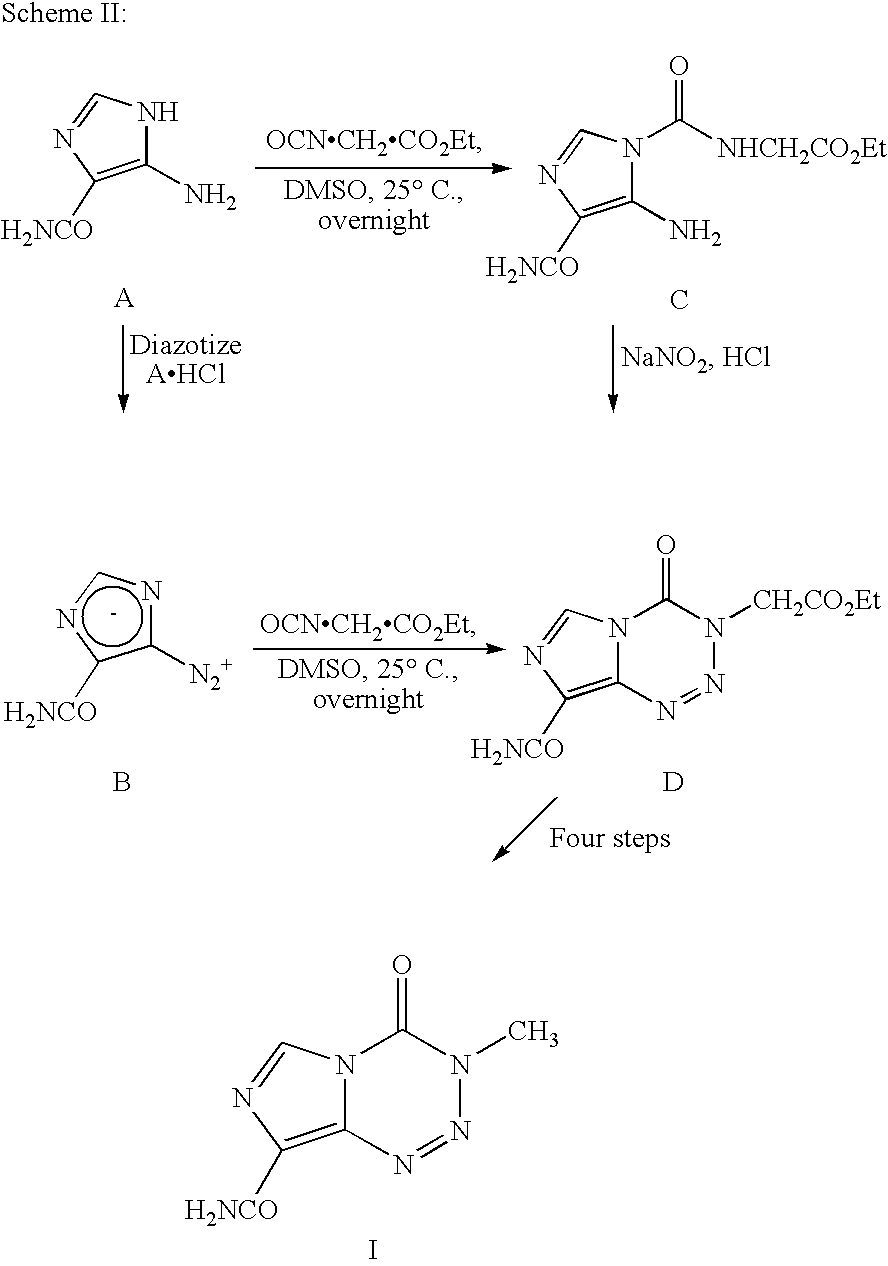 Synthesis of temozolomide and analogs