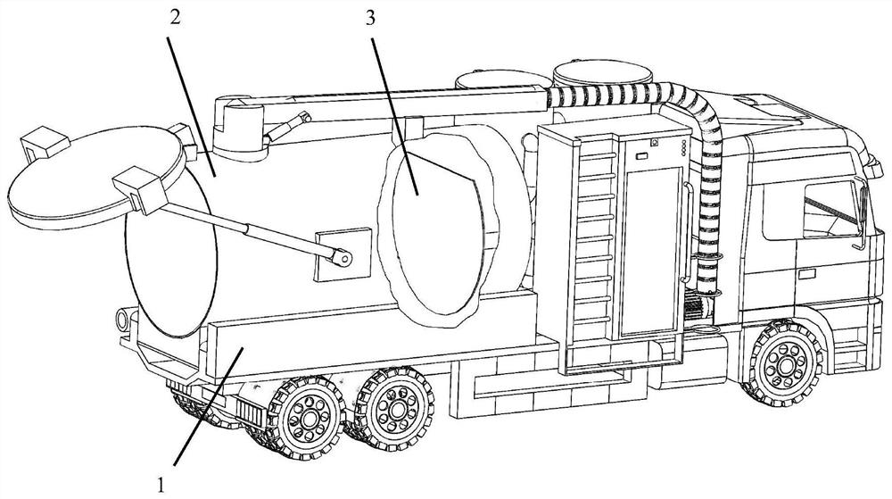 An adaptive anti-swing shock device for dangerous goods storage vehicles