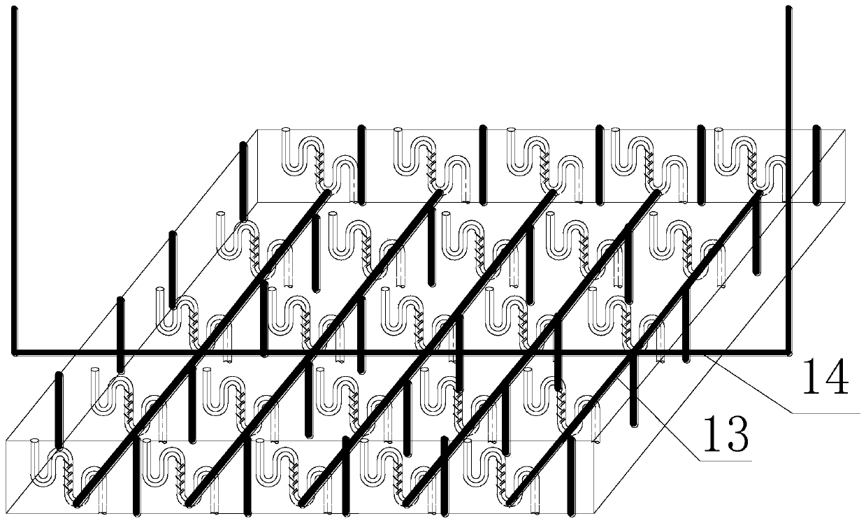 'Double-S-shaped' drainage salt-control pipeline integrated isolation mat and method for saline-alkali land