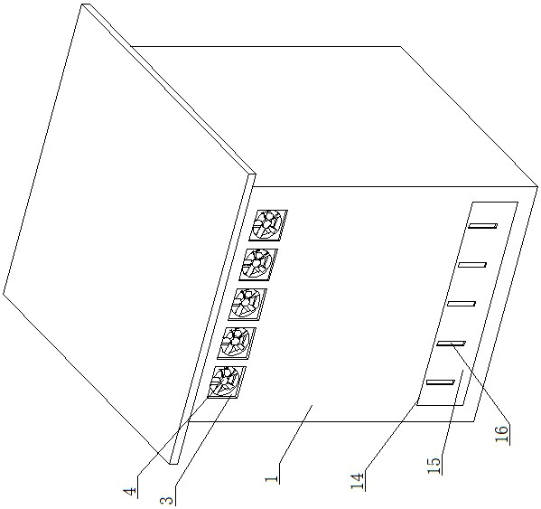 Heat dissipation protection device for computer room