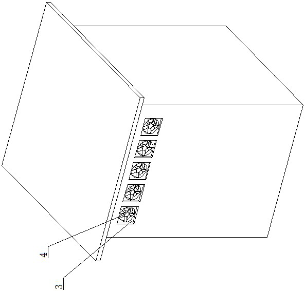 Heat dissipation protection device for computer room